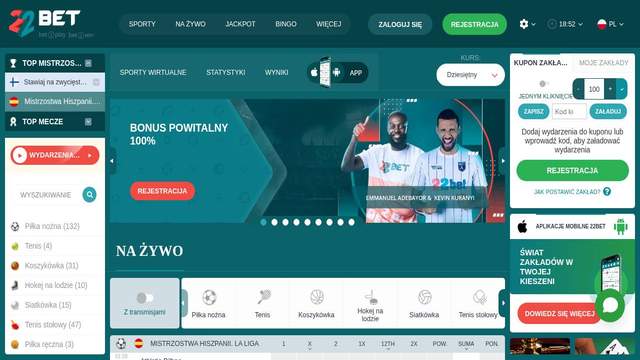 22bet - sport betting utan svensk licens screenshot