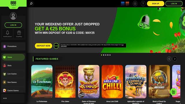 888Sport casino screenshot
